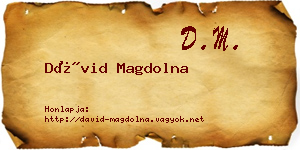 Dávid Magdolna névjegykártya